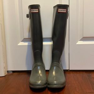 Original Hunter boots- rare gray gloss